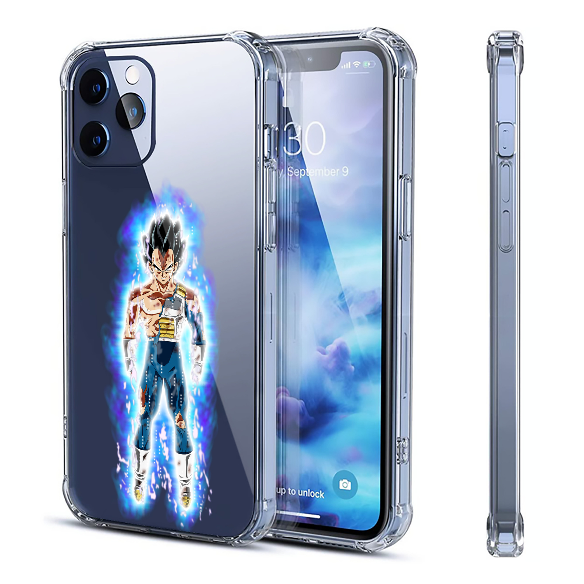 （画像用） ドラゴンボール ベジータ四世（Bejīta Yonsei）DRAGON BALL Vegeta IV 【iPhone 12シリーズ対応】透明スマホケース（クリアソフトケース）